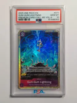 Gum-Gum Lightning PSA 10 2025 One Piece Premium Best Selection Vol.4 #077 - Image 1