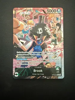 OP15-022 Brook Alt Art Leader Adventure on Kami’s Island One Piece TCG English - Image 1