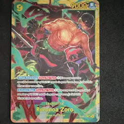 Bandai One Piece CCG Roronoa Zoro OP06-118 SEC Non-Foil English - Image 1