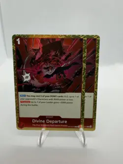 2x Divine Departure OP10-019 Rare Royal Blood One Piece Near Mint - Image 1