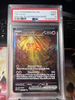2023 Pokemon Scarlet and Violet Paldea Evolved Chi-Yu EX #259 Psa 9 - Image 1