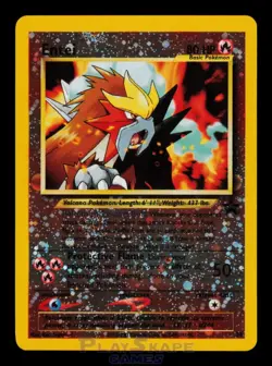 Pokemon Card Entei 34 Wizards Black Star Promos Reverse Holo Promo WOTC NM 1999 - Image 1