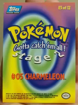 Charmeleon Topps Chrome Pokemon Card Holo 1999/2000 TV Series NM - Image 2