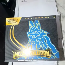 Pokemon TCG Mega Evolution Elite Trainer Box English Booster Promo 2024 Lucario - Image 1