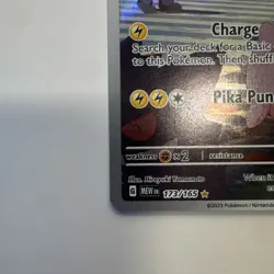 Pikachu - 173/165 - Scarlet & Violet 151 - Illustration Rare - NM - Pokemon TCG - Image 5