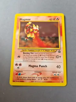 Pokemon TCG 2002 League Promo WOTC Black Star #44 Magmar - Image 2