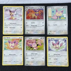 6x Pokemon TCG Delcatty & Skitty Bundle Mixed set (No duplicate) NM - Image 1