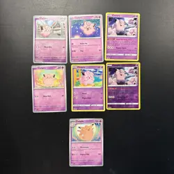 Pokemon TCG Clefairy & Clefable x7 Card Bundle Mixed Sets - Image 1