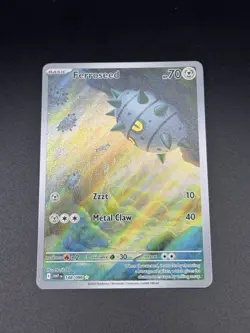 Pokemon TCG Ferroseed Illustration Rare White Flare Card 148/086 Pack Fresh NM/M - Image 1