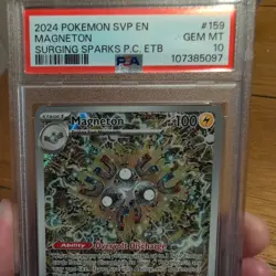 Magneton SVP 159 Surging Sparks Pokemon Center ETB Stamped Promo PSA 10 - Image 2