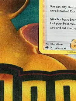 C3123 POKEMON TCG CROWN ZENITH RAIHAN TRAINER #140 NM-M HOLO RARE - Image 4