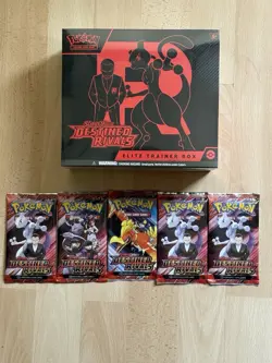 Pokemon TCG Destined Rivals ETB & Booster Pack X5 - New & Sealed - Image 1