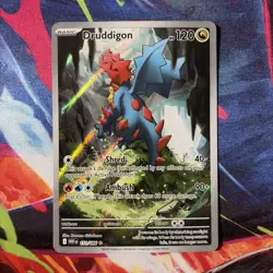 Pokemon TCG Druddigon 151/086 White Flare Illustration Rare Holo Card English NM - Image 1