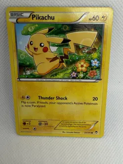 Pikachu 27/111 Furious Fists Common Pokemon Card LP 2014 - Image 3