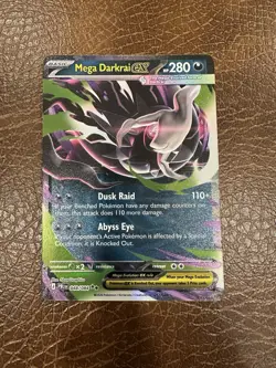 Mega Darkrai EX 048/084 Pitch Black Double Rare Pokemon Card Game - Image 1