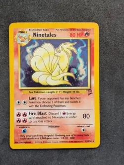 Pokemon TCG Ninetales Base Set 2 13/130 Holo Unlimited Holo Rare NM-M - Image 1