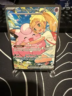 Pokemon TCG Lillie's Clefairy EX SIR #280/217; Ascended Heroes NM - Image 1