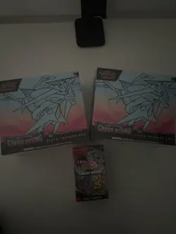 ✅ Pokemon TCG 2x Chaos Rising ETB With Booster Bundle | Brand-New Sealed Box’s ￼ - Image 1