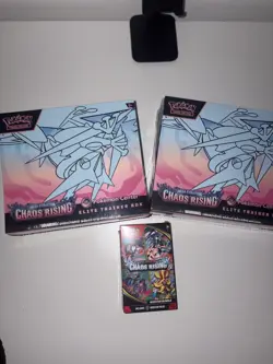 ✅ Pokemon TCG 2x Chaos Rising ETB With Booster Bundle | Brand-New Sealed Box’s ￼ - Image 2