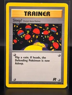 Sleep 79/82 Team Rocket Uncommon WOTC Pokemon Card - LP - 50 - Image 1