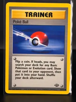 Poke Ball - 64/64 - Jungle Set - Unlimited - Pokemon Card - NM - 50 - Image 1