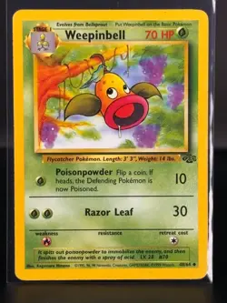 Weepinbell - 48/64 - Uncommon - Jungle Set - Pokemon Card - MP - 50 - Image 1