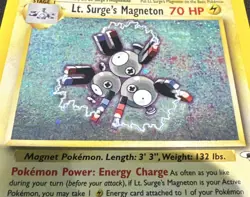 Lt. Surge's Magneton 008/132 Holo Card 008 Gym Heroes 1999-2000 WOTC Pokemon TCG - Image 4