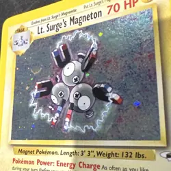 Lt. Surge's Magneton 008/132 Holo Card 008 Gym Heroes 1999-2000 WOTC Pokemon TCG - Image 5