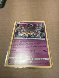 Giratina 97/214 Holo COSMO Rare Sun & Moon Lost Thunder Pokemon TCG Card VG/LP - Image 2