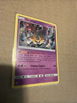 Giratina 97/214 Holo COSMO Rare Sun & Moon Lost Thunder Pokemon TCG Card VG/LP - Image 3