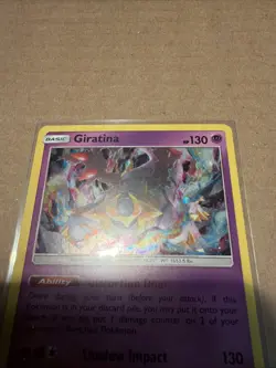 Giratina 97/214 Holo COSMO Rare Sun & Moon Lost Thunder Pokemon TCG Card VG/LP - Image 4