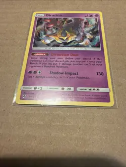 Giratina 97/214 Holo COSMO Rare Sun & Moon Lost Thunder Pokemon TCG Card VG/LP - Image 5