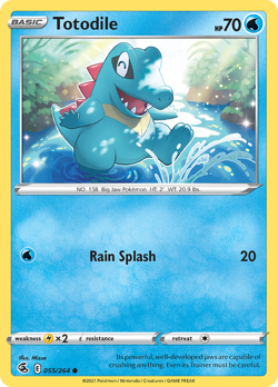 Totodile 55/264 Common | Fusion Strike | Pokemon Card - Image 1