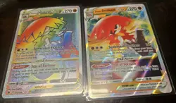 2 Pokemon Cards Hisuian Decidueye VSTAR Astral Radiance 195/189 Secret Rare Holo - Image 1