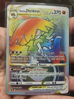 2 Pokemon Cards Hisuian Decidueye VSTAR Astral Radiance 195/189 Secret Rare Holo - Image 2