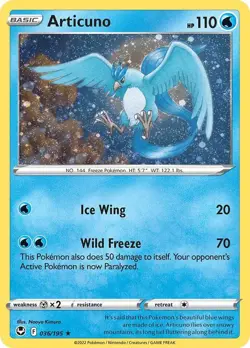 Articuno (Cosmos Holo) 036/195 Holo Promo Pokemon Misc Cards & Products NM - Image 1