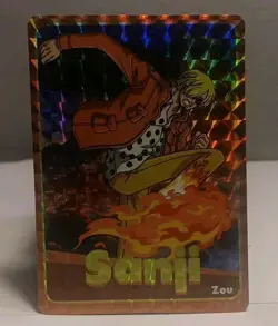 ONE PIECE HOLOGRAPHIC TRADING CARD STICKERS Sanji Zou - Image 1