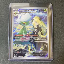 Pokemon TCG Cynthia's Roserade 184/182 SV10 Destined Rivals IR NM - Image 1