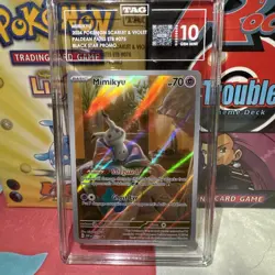 2024 POKEMON SVP PALDEAN FATES ETB PROMO #075 MIMIKYU TAG 10 - Image 1