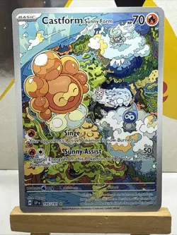Pokemon Castform Sunny Form 195/191 Surging Sparks Illustration Rare Holo - Image 1