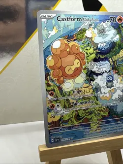 Pokemon Castform Sunny Form 195/191 Surging Sparks Illustration Rare Holo - Image 2