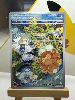 Pokemon Castform Sunny Form 195/191 Surging Sparks Illustration Rare Holo - Image 4