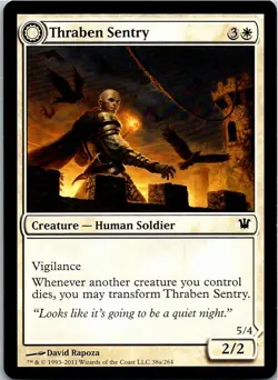 Thraben Sentry Magic The Gathering Innistrad Card Light Play X1 - Image 1