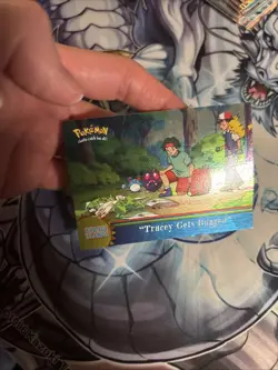 (HPL) Pokemon Tracey Gets Bugged Topps Orange Islands 14 Rainbow Foil LP - Image 2