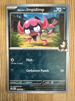 Marnie’s Impidimp 134/182 Common Reverse Holo - Pokemon TCG Destined Rivals NM - Image 1