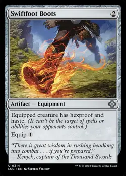 MTG Swiftfoot Boots ** The Lost Caverns of Ixalan Commander ** English - Image 1