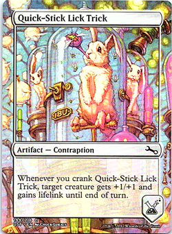 Quick-Stick Lick Trick Magic The Gathering Unstable Card Near Mint X1 - Image 1