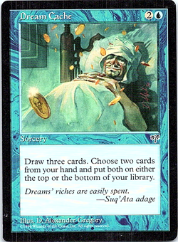 Dream Cache Magic The Gathering Mirage Card Light Play - Image 1