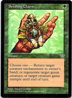 Seedling Charm Magic The Gathering Mirage Card Light Play - Image 1