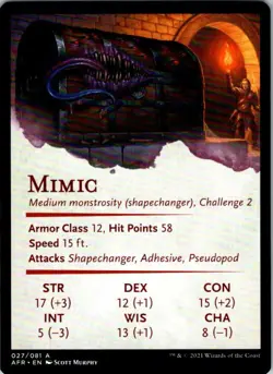 Mimic #27 Art Series Adventures In The Forgotten Realms NM - Image 2